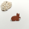 Nyuszi kitűző, Barna - Thumbnail Image 1