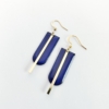 SIMPLE - tűzzománc fülbevaló Sötétkék - Thumbnail Image 1