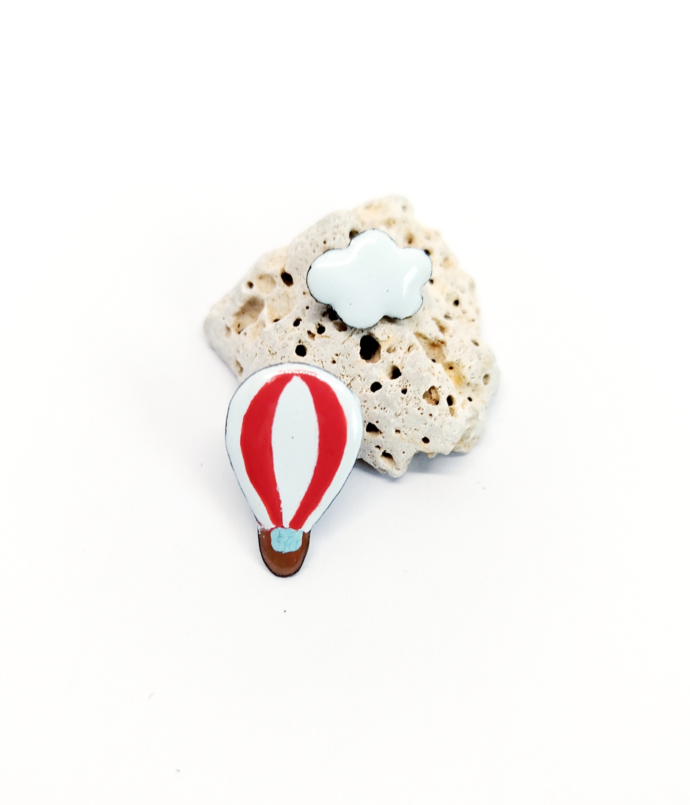 PÁROS KITŰZŐ, HŐLÉGBALLON – Fehér-Piros csíkos - Image 1